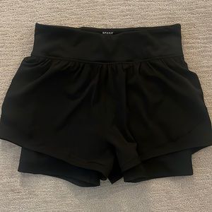 Spanx black athletic shorts